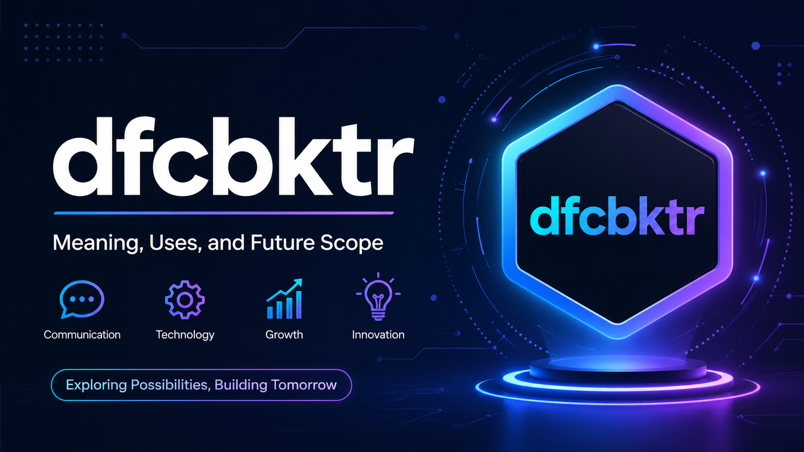 dfcbktr Explained Clearly With Meaning Uses and Future Scope