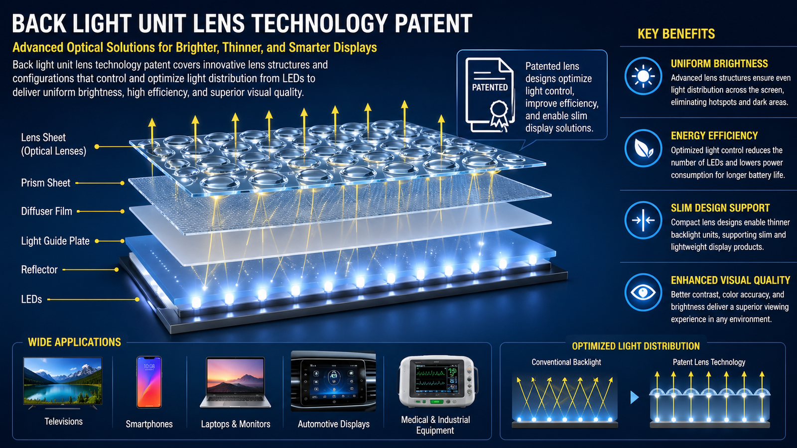 back light unit lens technology patent complete guide insights